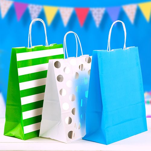 arrangement shopping bags blue background p 500