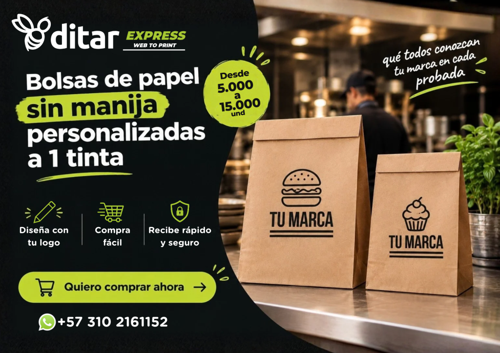 Pop Up Ditar Express Grandes Fabricantes de Bolsas de papel
